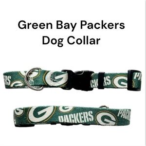 Little Earth NFL Green Bay Packers Pet Collar, Team Color, Sz Small (10” - 14")